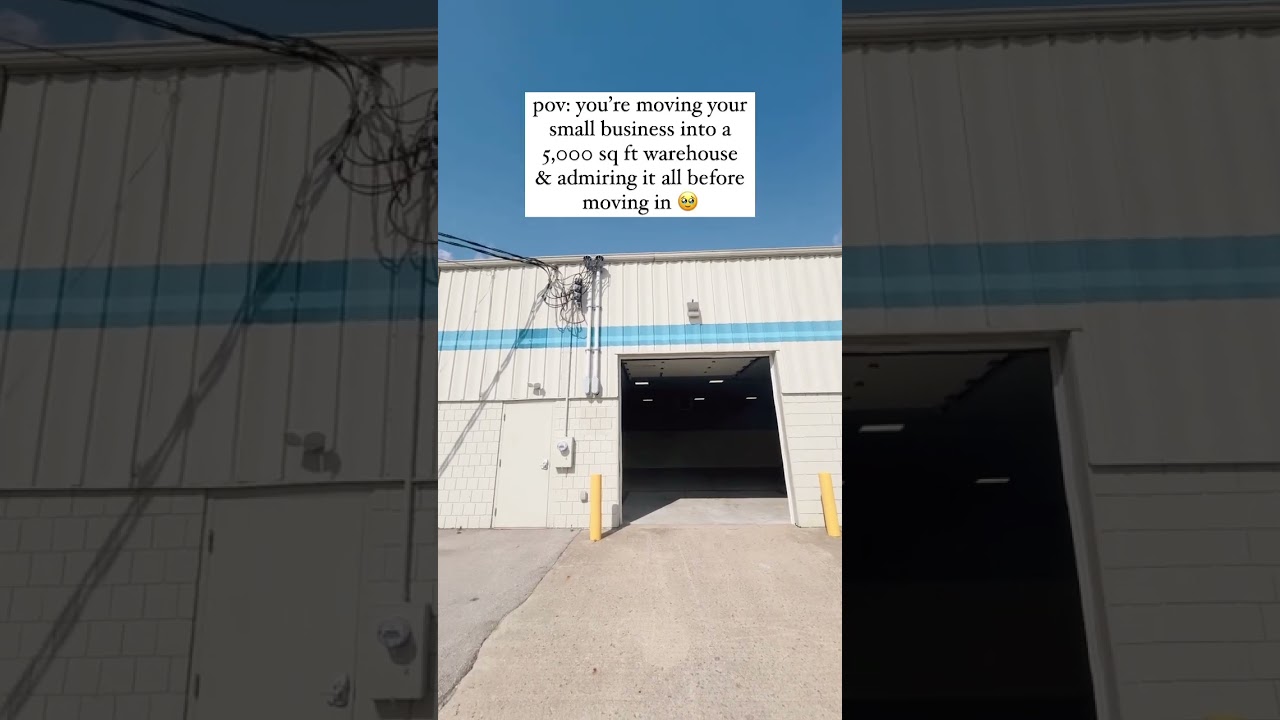 my small business moved into a 5,000 sq ft warehouse! 😱 