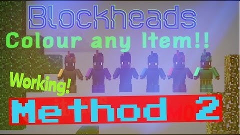 Blockheads 1.6.1/1.6 Coloured Pole item!! METHOD 2