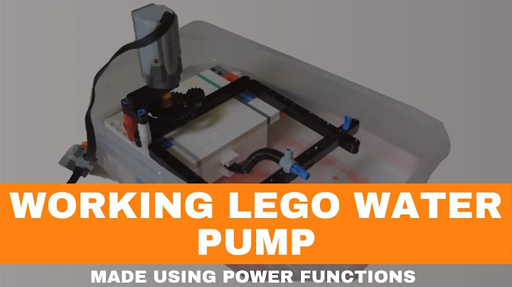 Working Lego power functions water pump