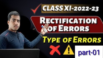 [#1] Rectification Of Errors in Accounting with Examples in Hindi  By parvez sir
