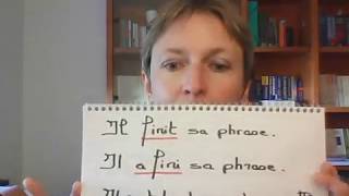 Linguistique anglaise (par Sandrine Oriez) : Orthographe grammaticale (mettre et finir)