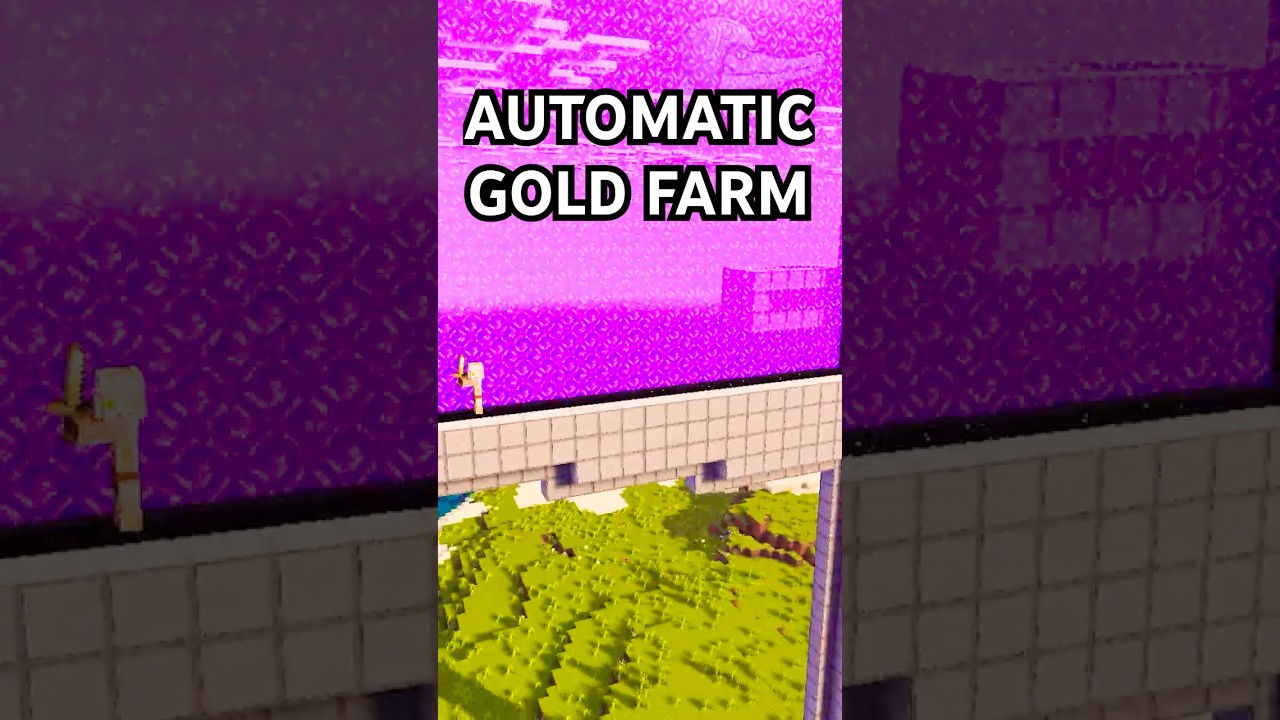 BEST AUTOMATIC GOLD FARM 1.21.131 In Minecraft Bedrock! 