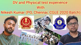 DV and Physical Test Experience with Nikesh (PO, Chennai) #ssc #cgl2020 #preventive_officer #chennai