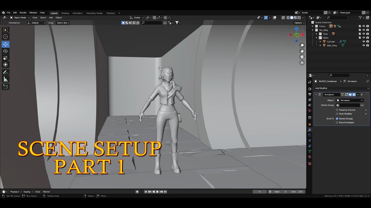 SCENE SETUP | LIGHTING | ANIMATION | RENDERING PART 1 - YouTube