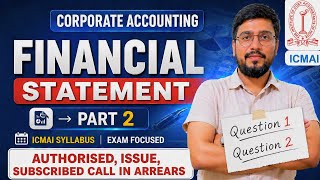 Financial Statement Q1 &amp; Q2 l Corporate Accounting l CMA Intermediate Group 2