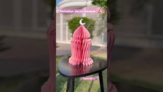 Ramadan decor mosque. Subscribe uss.#diy #mosque #ramadan#decoration#islam #trending#shorts #art