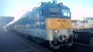 Üdv a vezérnek Napfény IC indul a V43 1272-es Szilivel #máv #vasút #v43 #szili #intercity #ic