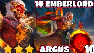 10 EMBERLORD MAGIC CHESS GOGO !!! ARGUS EMBERLORD COMBO WM SANGATLAH MANTAP