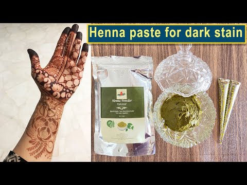 Organic Mehendi paste at home for dark stain | Art passion henna powder  and oil | mehndi