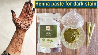 Organic Mehendi paste at home for dark stain | Art passion henna powder  and oil | mehndi paste