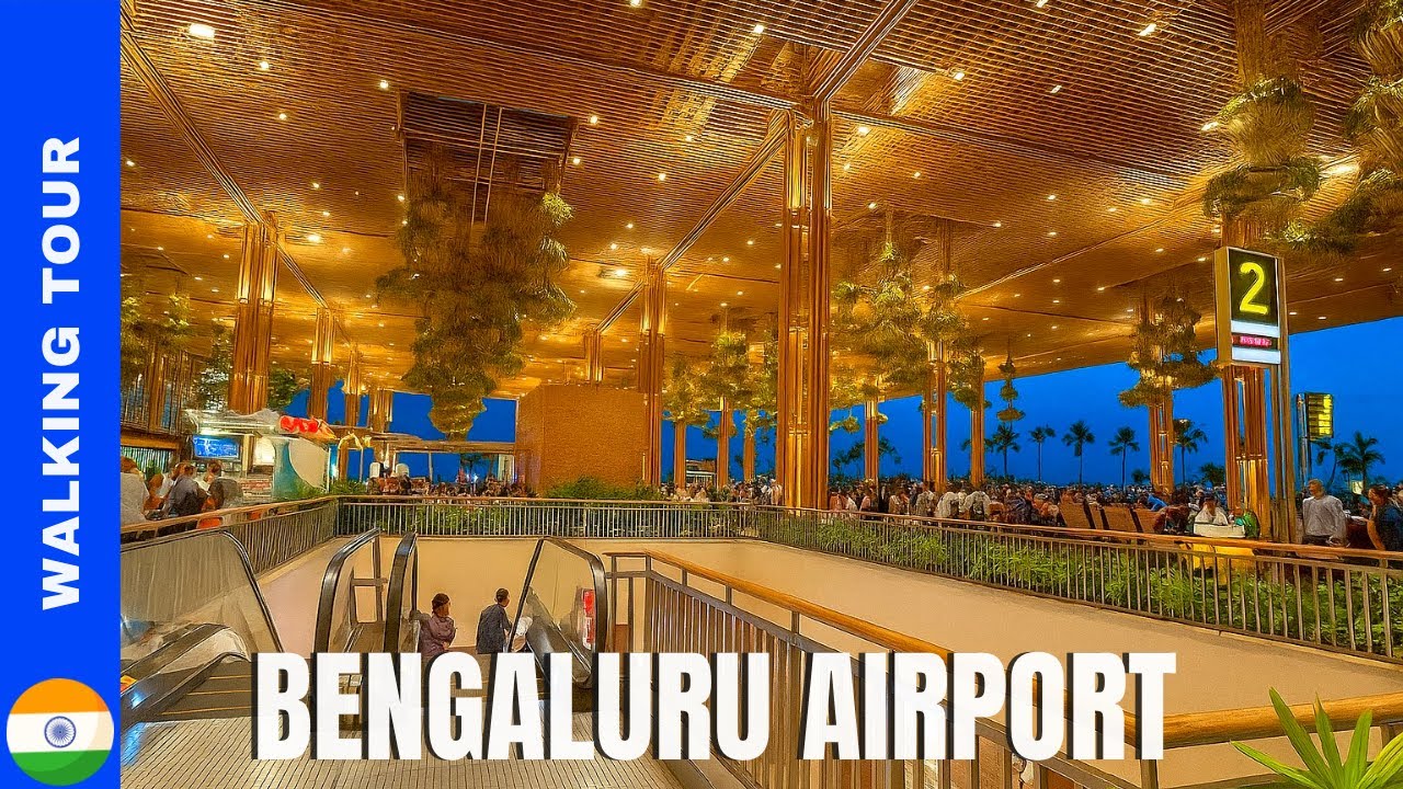 Stunning Airport in India | Transit Walk - Arrival at T2 & Departure from T1
