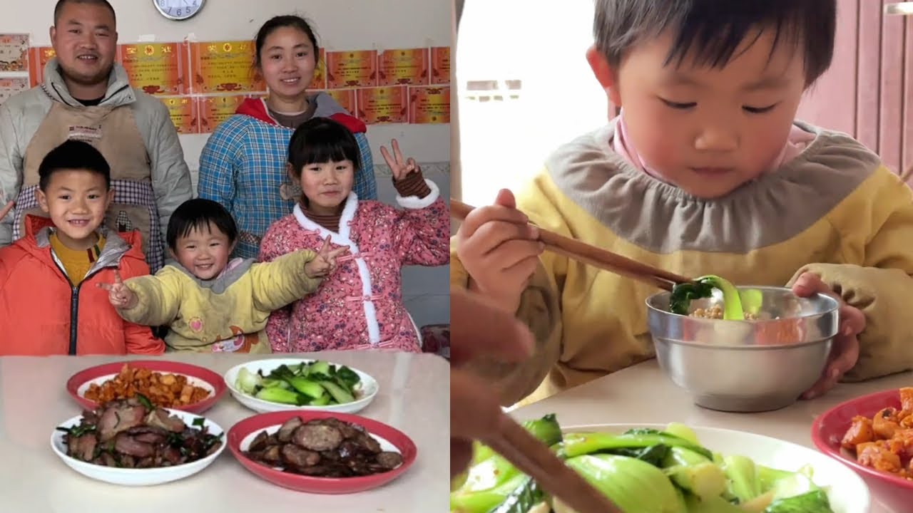 无论多成熟，父母始终记得你最初学步的模样。#记录真实生活 #乡村美食 #腊肉 #腊肠