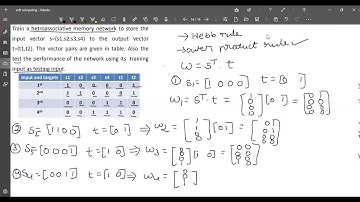 soft-computing :hetero associative memory network