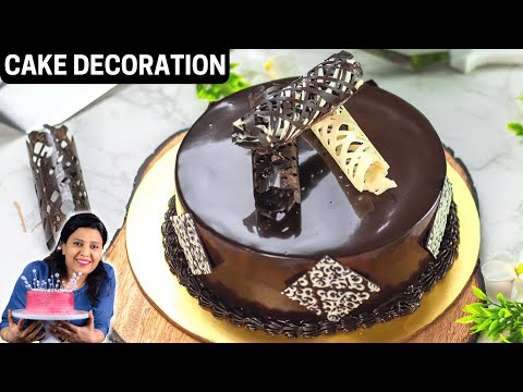 Simple Cake Decoration #9 | Chocolate Cake Decorating For Beginner | MintsRecipes