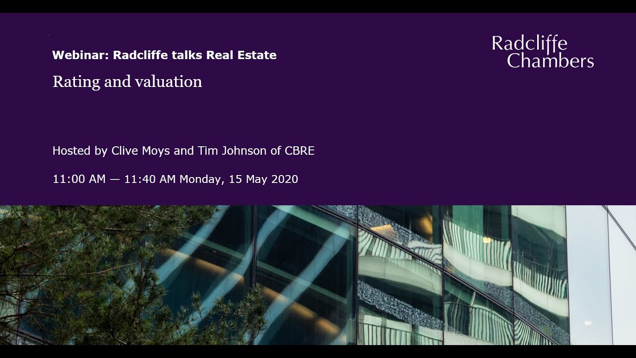 Radcliffe talks Real Estate - Rating and valuation