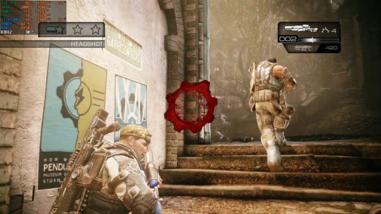 XeniaCustom 1.11g Gears of War Judgment [Ingame] Intel Core i7