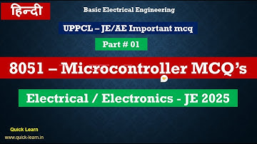 #01  8051 Microcontroller MCQ