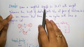All pairs Shortest path Algorithm | Example | Dynamic | Part-2/2 | DAA  | Lec-46 | Bhanu Priya