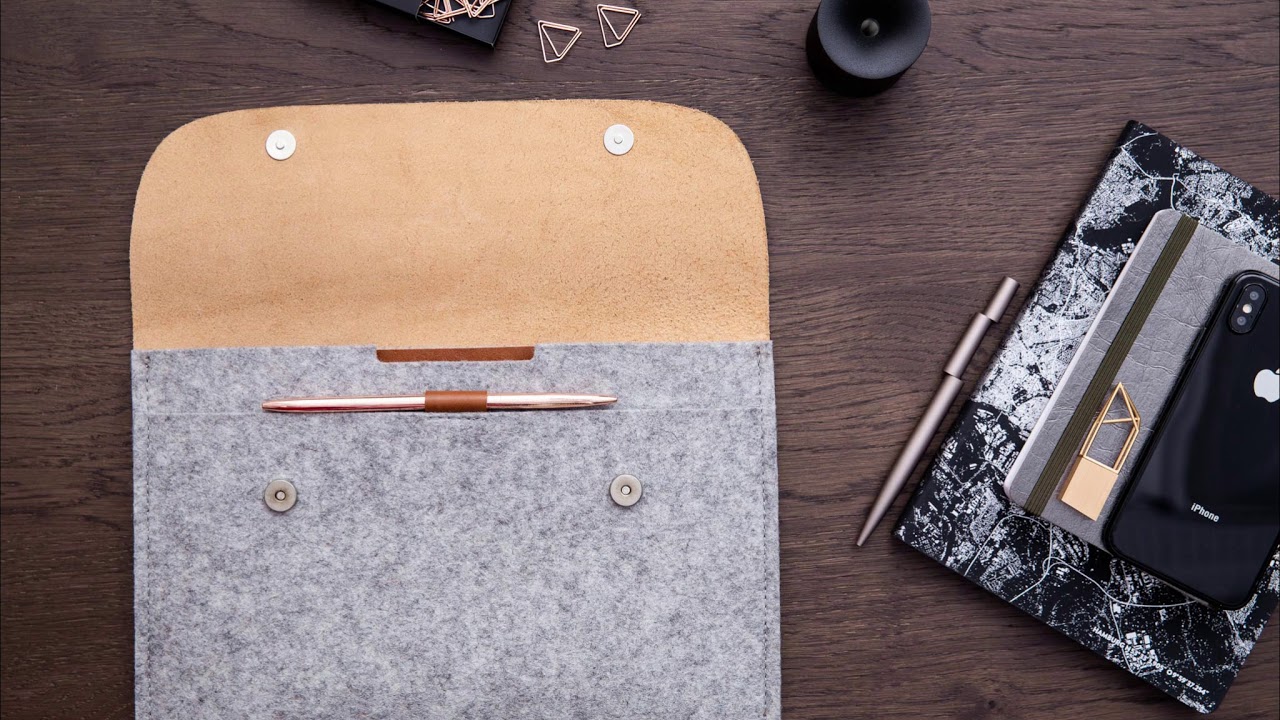Handcrafted iPad Leather wool felt cases| CITYSHEEP