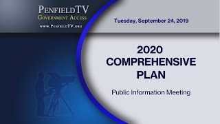2019-09-24 Comprehensive Plan Update 2020 Informational Meeting