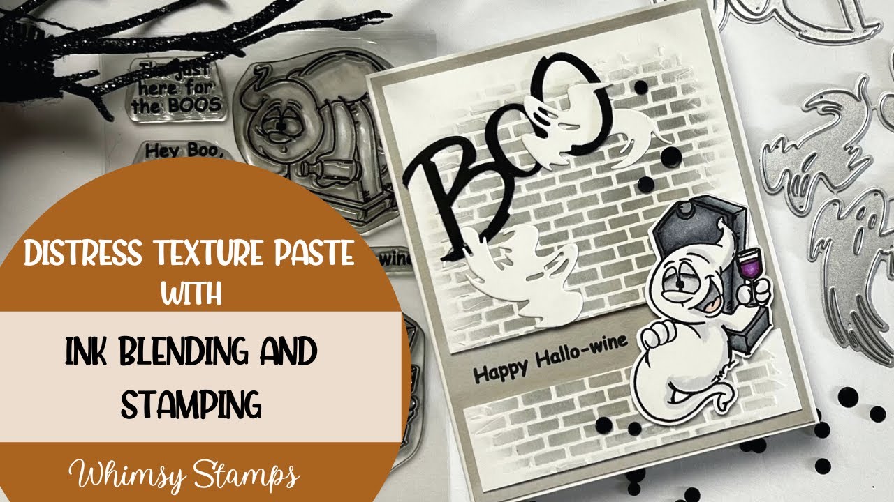 Distress Texture Paste with Ink Blending & Stamping