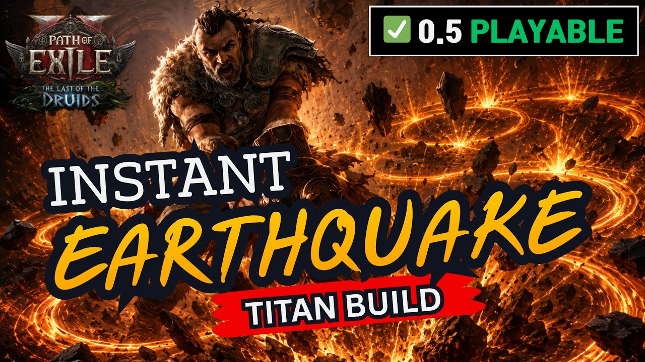 [POE2] Instant Earthquake - Titan Build