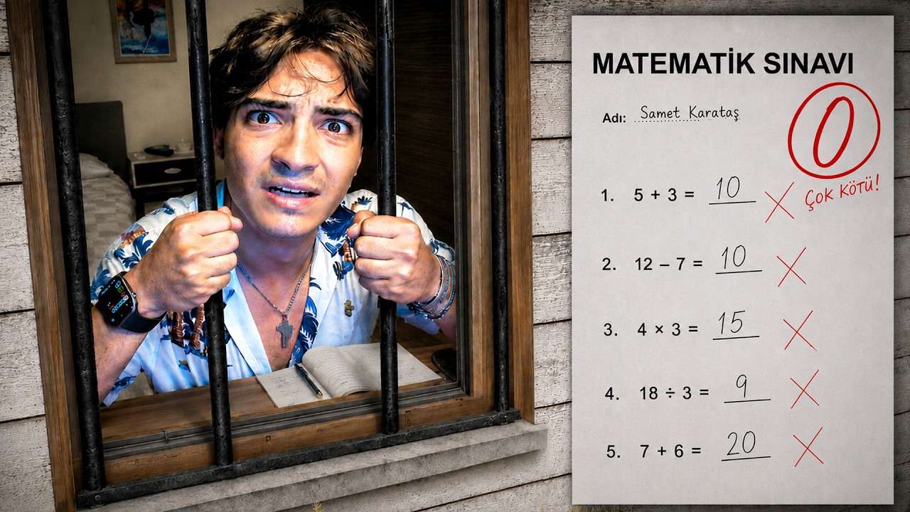 SINAVI GEÇEMEDİĞİM İÇİN EVE HAPSEDİLDİM!
