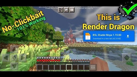 1.19.80 ✓ ] BSL 😍 Shader for Minecraft PE/BE  || BSL Shader Mcpe