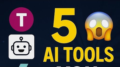 “You’re Missing These 5 Secret AI Tools (Boost Productivity Instantly)”