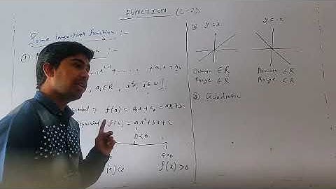 Function (Lecture-2) by Shubham Gupta (IIT-ADVANCE, JEE-MAINS)
