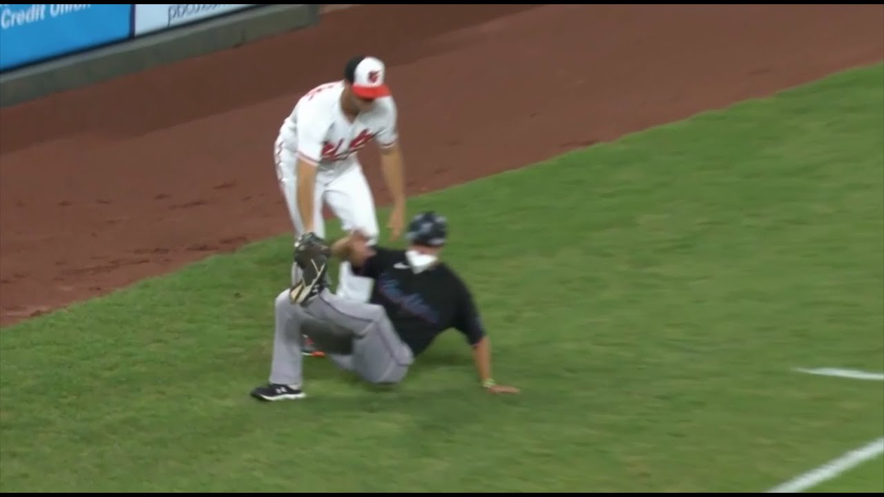 Wade LeBlanc runs over third base coach, throws pick offs and balks, a breakdown