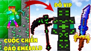 MINI GAME : CUỘC CHIẾN ĐÀO EMERALD MINECRAFT ** NOOB NÂNG CẤP ĐỒ VIP CHIẾN ĐẤU TỪ EMERALD ??