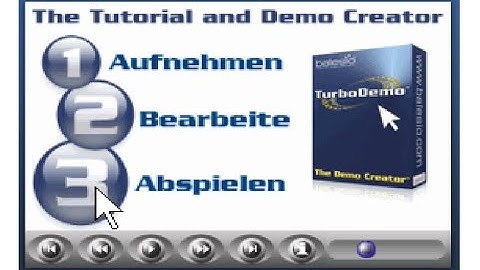 Tutorial and software introduction videos with TurboDemo