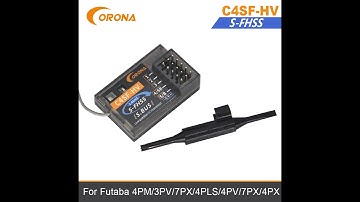 How to Bind Corona C4SF-HV S-FHSS/FHSS Receiver with Futaba 4PM 3PV 4PLS 4GRS 7PX T14SG T8J T10J 4PX