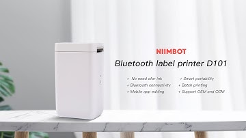 NIIMBOT 1 inch Bluetooth thermal portable label printer D101 operation