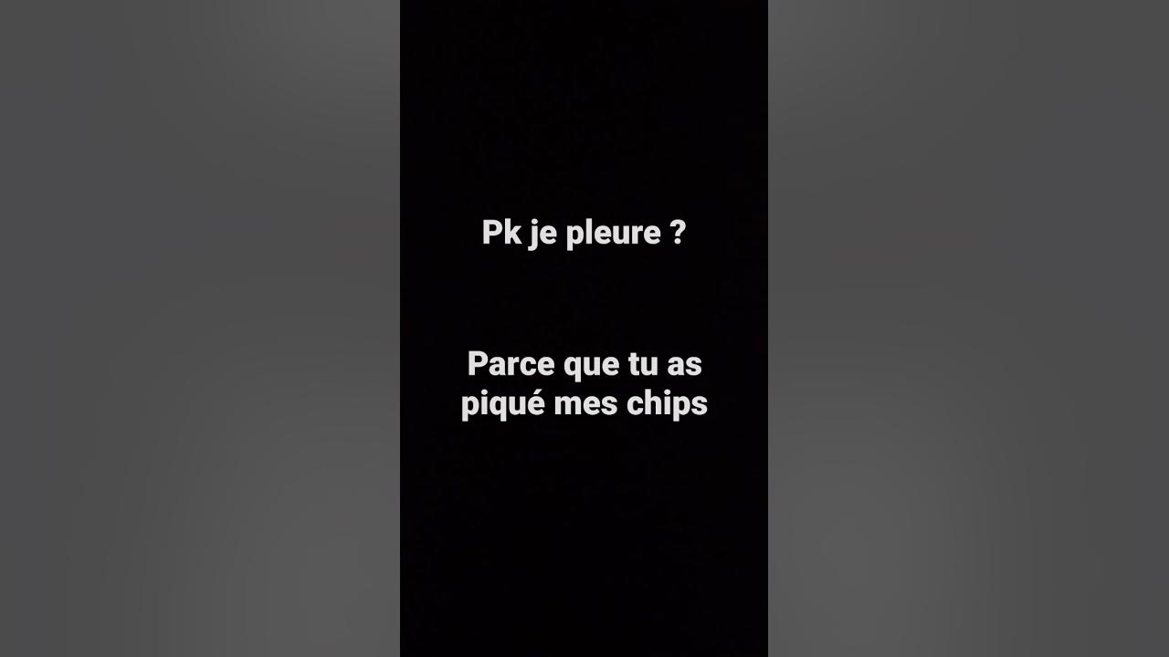 pourquoi je pleure YouTube