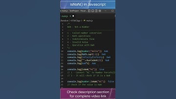 isNaN in Javascript #Shorts