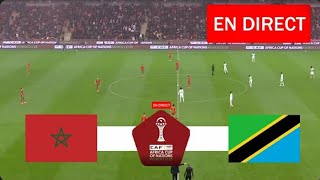 Maroc Vs Tanzanie En Direct Coupe Dafrique Des Nations 2026 Match En Direct Aujourdhui