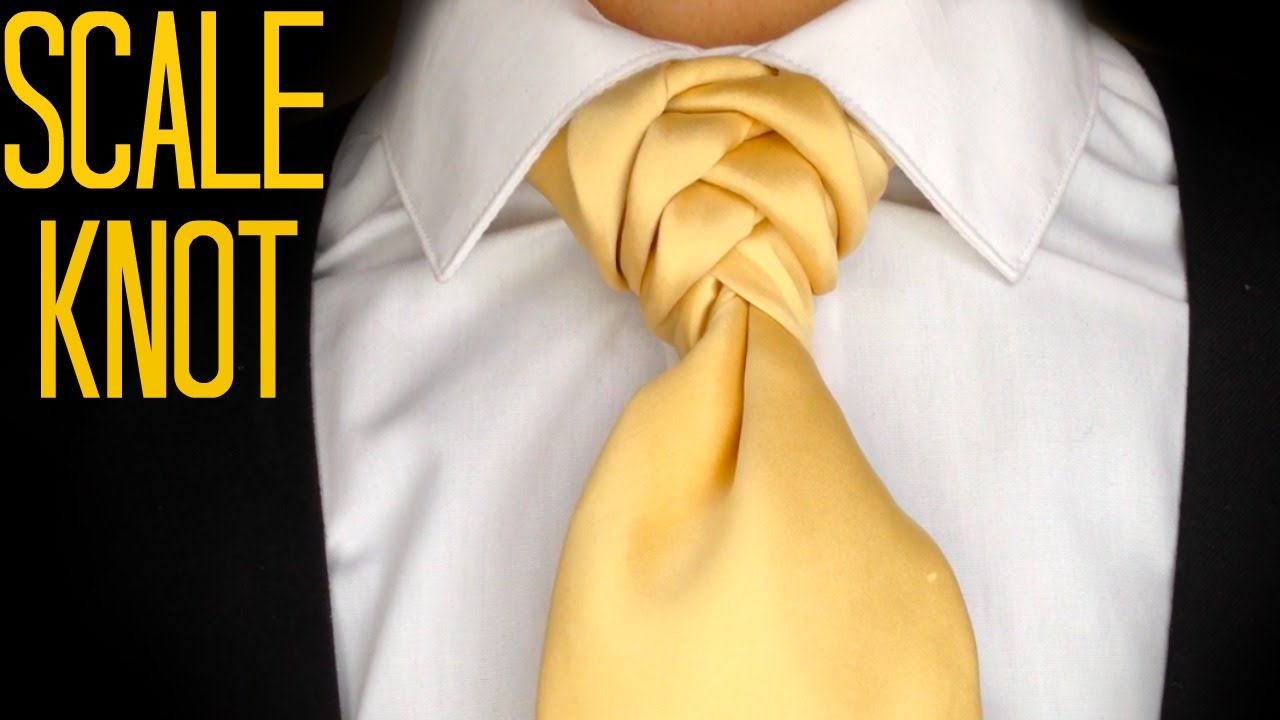 The Scale Knot : How to tie a tie - YouTube