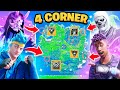 The *MYTHIC* 4 CORNER Challenge in Fortnite! w/ Ninja, Sypher & Myth!