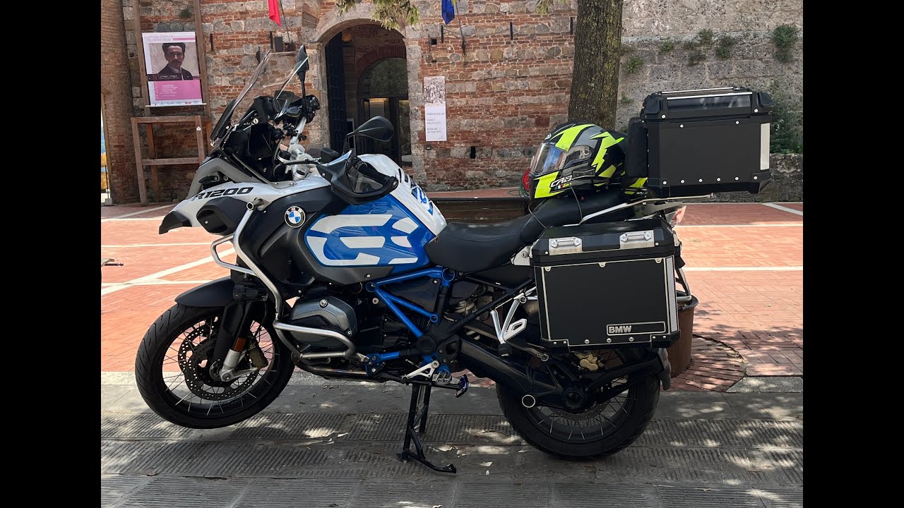 Connected ride cradle, primo approccio in notturna, BMW R1200GS ADV