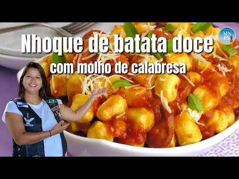 Como fazer Nhoque de batata doce.