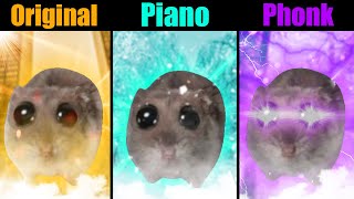 Sad Hamster Original vs Piano vs Phonk part 2 #remix #phonk #memes