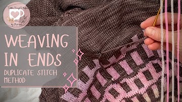Weaving in Ends: Duplicate Stitch Method | Edible Thoughts Makes