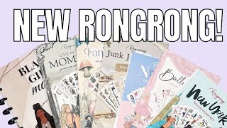 New Rongrong Release Sticker Books & PET Tape | Flip Through & Plan With Me