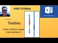 This video explains how to create a timeline in Microsoft Visio. Timeline examples