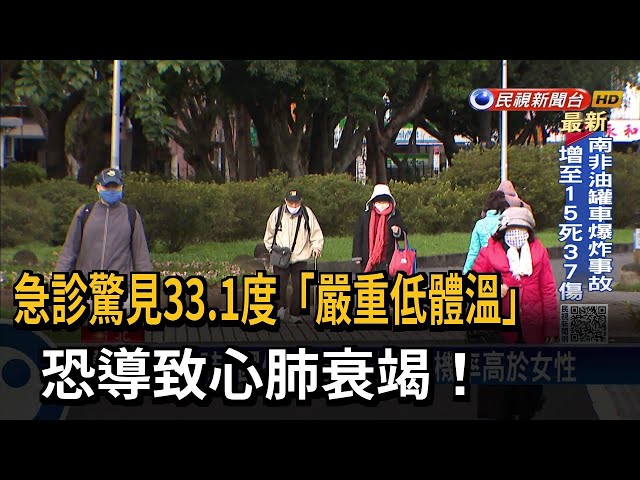 急診驚見33.1度「嚴重低體溫」 醫：恐致心肺衰竭－民視台語新聞