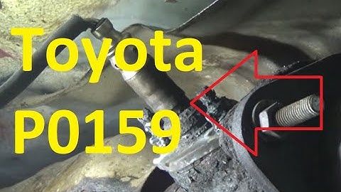 Fixes Toyota P0159 Code: Front Secondary Heated Oxygen Sensor (Secondary HO2S) (Bank 2, Sensor 2)