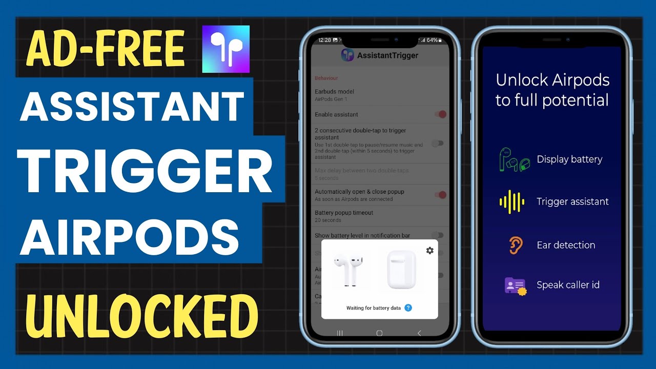 Trigger Android App Best Free Assistant Trigger Airpods App for Android - YouTube