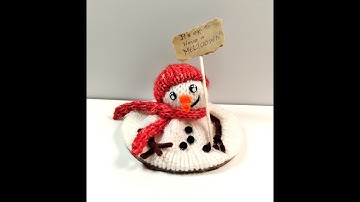 CHRISTMAS SNOWMAN MELTDOWN Circular Knitting Machine Tutorial - Addi - Sentro - For Beginners
